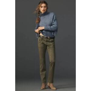 Anthropologie Olive Straight Leg Pants